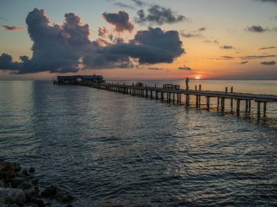 Sunset on Anna Maria Island pier